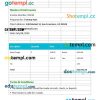 Modern Hotel Invoice example in word and pdf format