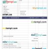 Modern Sales Invoice example in word and pdf format