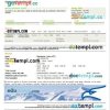 Montenegro Airlines airplane e-ticket, Word and PDF download template