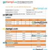 learning center monthly paystub Word and PDF example