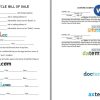 Motorcycle Bill of Sale Word example, fully editable