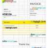 Movers & Moving Company Invoice example in word and pdf format