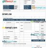 Moving company invoice example in word and pdf format