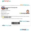 Nepali electronic tourist visa PSD example, fully editable