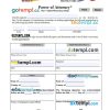 Nebraska Motor Vehicle Power of Attorney Form example, fully editable