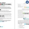 New Jersey Springing Power of Attorney example, fully editable