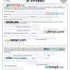 New Mexican Motor Vehicle Power of Attorney example, fully editable