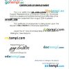 New Zealand Datacom Group Ltd certificate of employment Word and PDF download template