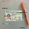 Nigeria driving license editable PSD files, scan look and photo-realistic look, 2 in 1