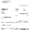 North Main Avenue pay stub Word and PDF example