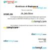 Norway Equinor ASA certificate of employment Word and PDF download template