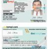 Norway identity card PSD template, version 2
