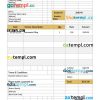 Notary Invoice example in word and pdf format