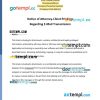 Notice of Attorney Client Privilege Regarding E-Mail Transmission example, fully editable