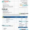 Nursing School Invoice example in word and pdf format