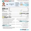 Omani electronic entry visa PSD example, with fonts