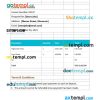 Online Store Invoice example in word and pdf format