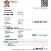 Pakistani electronic travel visa PSD example, completely editable, with fonts