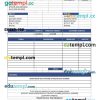Packaging Slip Invoice example in word and pdf format