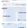 Packing Paystub Word and PDF example