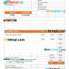 Painting Services Invoice example in word and pdf format