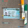 Pakistan Sindh province driving license PSD files, scan look and photographed image, 2 in 1 (2016-present)