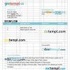 Pet Grooming Invoice example in word and pdf format