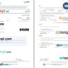 Peytm Flights - Akasa Air airplane e-ticket, Word and PDF download template, 3 pages