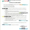 Philipines JV Clare Medicial Clinic certificate of employment Word and PDF download template