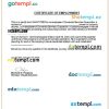 Philippines Concentrix Services Corporation certificate of employment Word and PDF download template