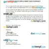 Philippines Customer Frontline Solutions Inc. certificate of employment and clearance Word and PDF download template