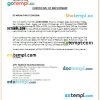 Philippines Estacio Law Office certificate of employment Word and PDF download template