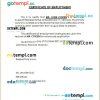 Philippines Excelandia IT Services Inc. certificate of employment Word and PDF download template