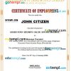 Philippines Grand Ropa Sideways Salon Spa and Massage certificate of employment Word and PDF download template