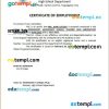 Philippines Holy Trinity Montessori School certificate of employment Word and PDF download template