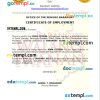 Philippines Office of the Punong Barangay certificate of employment Word and PDF download template