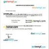 Philippines RJL Glass Enterprises certificate of employment Word and PDF download template