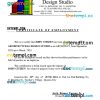Philippines RKT Architectural Design Studio certificate of employment Word and PDF download template