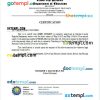 Philippines San Pascual Central School certificate of employment Word and PDF download template