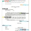 Philippines Trading Everything Thailand certificate of employment Word and PDF download template
