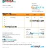 Photo Art Gallery Invoice example in word and pdf format