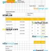 Preschool Education Invoice example in word and pdf format