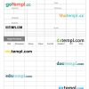 Printable Photography Invoice example in word and pdf format