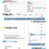 Product sales invoice example in word and pdf format