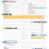 Proforma invoice example in word and pdf format
