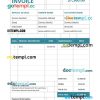 Property Rent Invoice example in word and pdf format