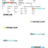 ROYAL COUTURE NAIL LOUNGE pay stub example in PDF and Word format