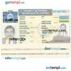Rwanda travel visa PSD example, fully editable