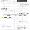 Real Estate Invoice example in word and pdf format