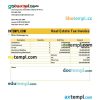 Real Estate Tax Invoice example in word and pdf format